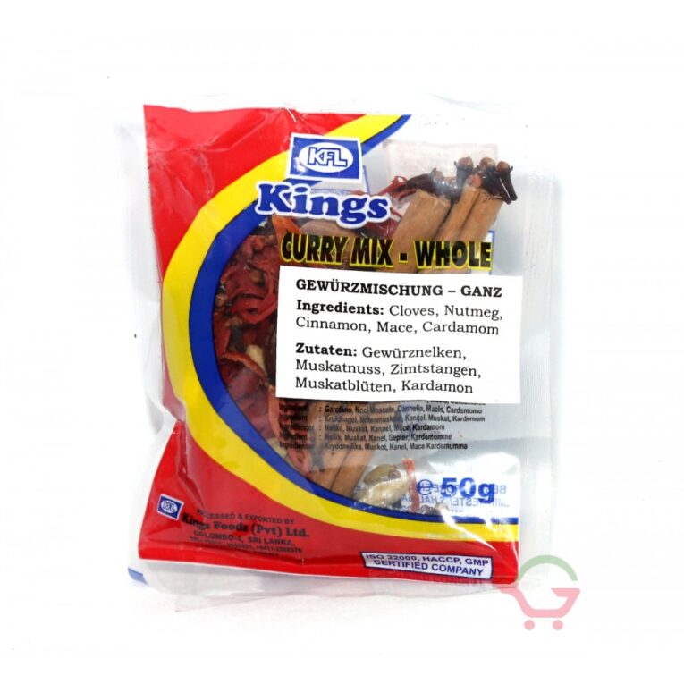 KINGS CURRY MIX-WHOLE 50G